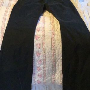 Black 5 Pocket Flare Pants- Washed Black